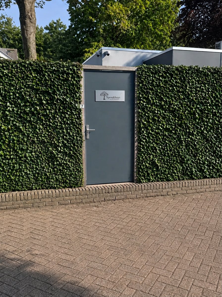 De entree van Spreekhuys in Boxmeer voor coaching van leidinggevenden en managers